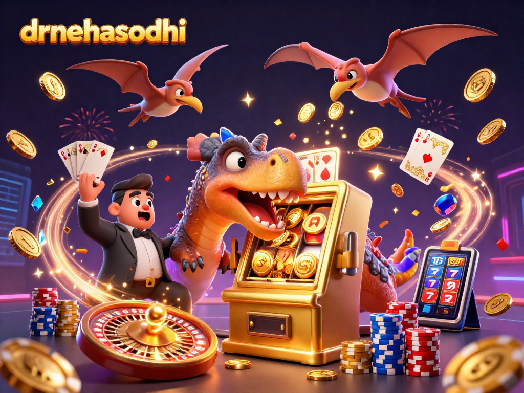 Celebrate winnings at drnehasodhi with a dynamic casino scene featuring jackpot action and vibrant gaming elements.