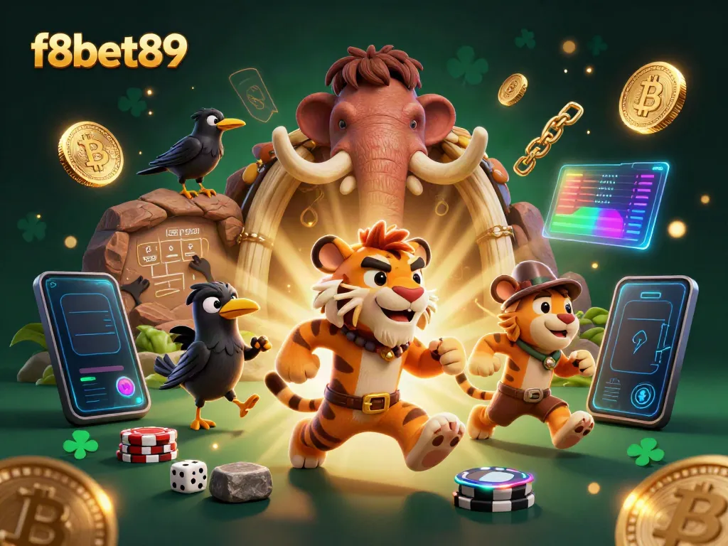 Engage with f8bet89’s prehistoric casino experience featuring 3D characters and crypto elements.