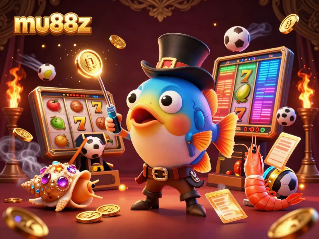 Experience thrilling games with mu88z's animated casino undersea characters, featuring vibrant colors and dynamic elements.