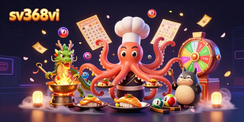 Engage with sv368vi's vibrant casino experience featuring dynamic characters and exciting gambling elements.