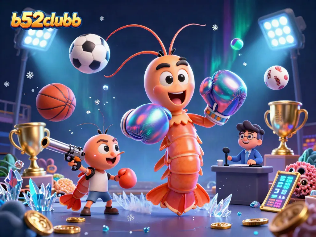 Join b52clubb for exhilarating gameplay featuring a dynamic 3D casino scene.
