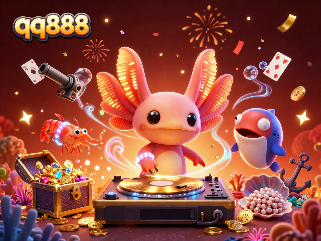 Experience thrilling action with qq888's colorful underwater casino scene featuring vibrant characters and exciting game elements.