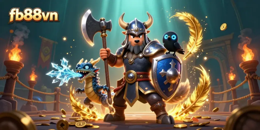 Engage with the dynamic Viking scene at fb88vn featuring epic characters and rich gambling elements.