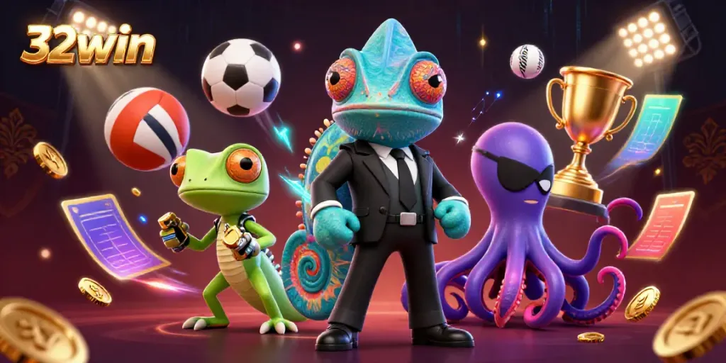 Engage with exciting sports betting in 32win featuring vibrant characters and dynamic game elements.