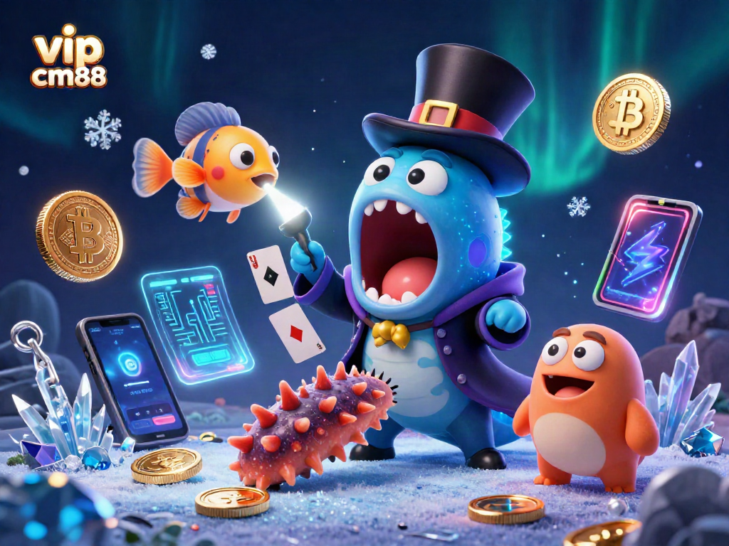 Experience the magic of vip cm88 with a dazzling deep-sea gambling scene.